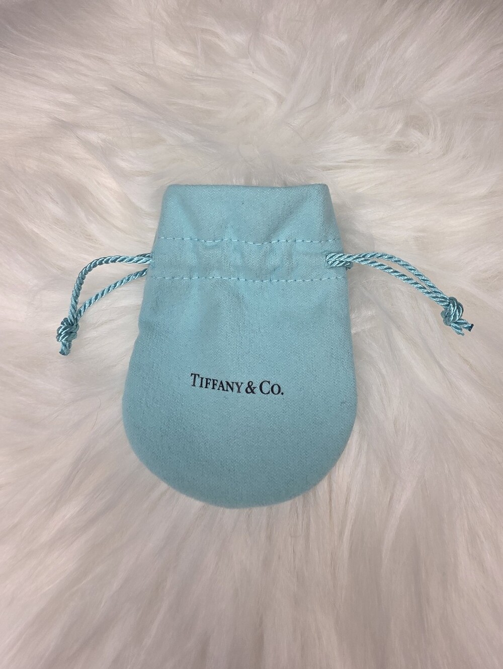 Tiffany & Co. Blue Drawstring Jewelry Pouch
